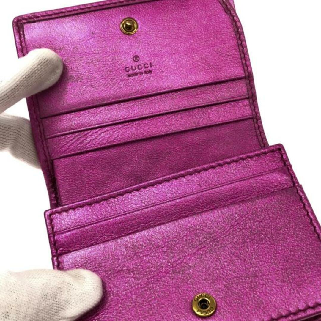グッチ 2つ折り財布美品 ズゥミ 536353