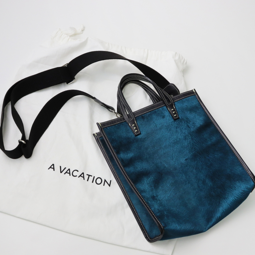 美品 A VACATION ア ヴァケーション BOX ベルベットトートバッグ ...