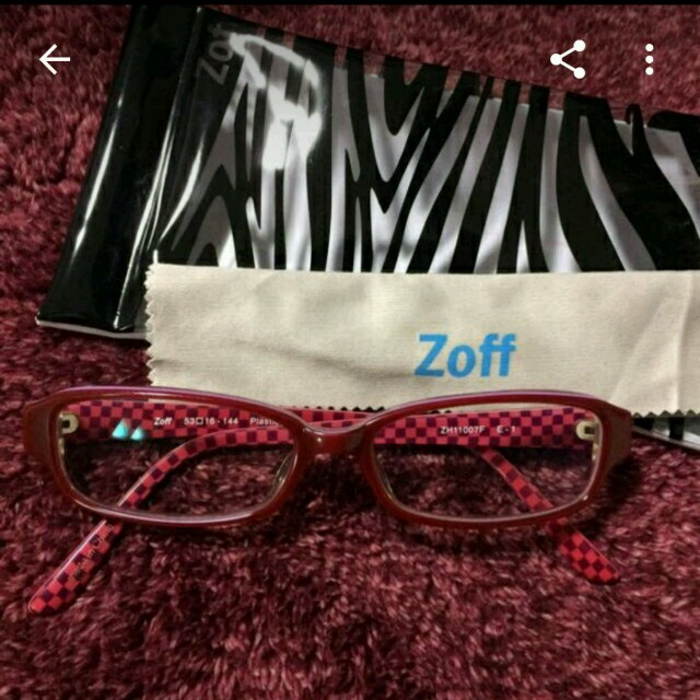 Zoff(ゾフ)のzoff 眼鏡 メガネ レディースのファッション小物(サングラス/メガネ)の商品写真