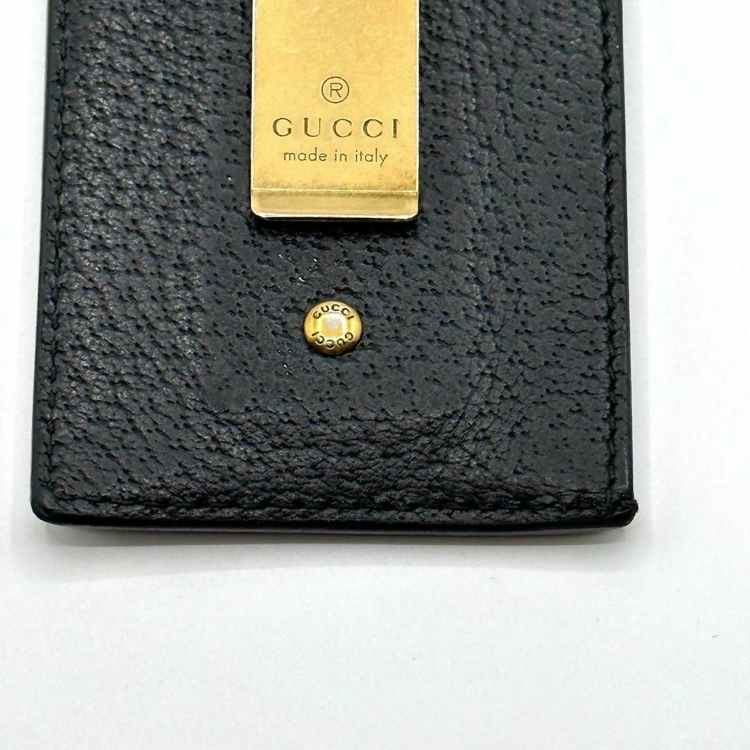 Gucci - グッチ GUCCI GGマーモント レザー マネークリップ カード