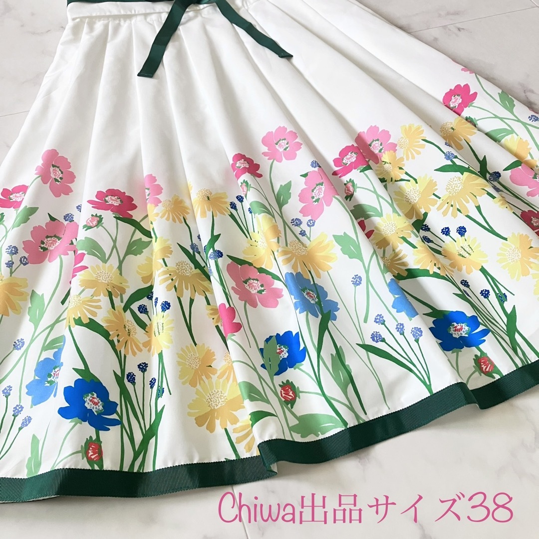 最終お値下げ♡M'S GRACYエムズグレイシー♡お花柄ワンピース♡38ピンク