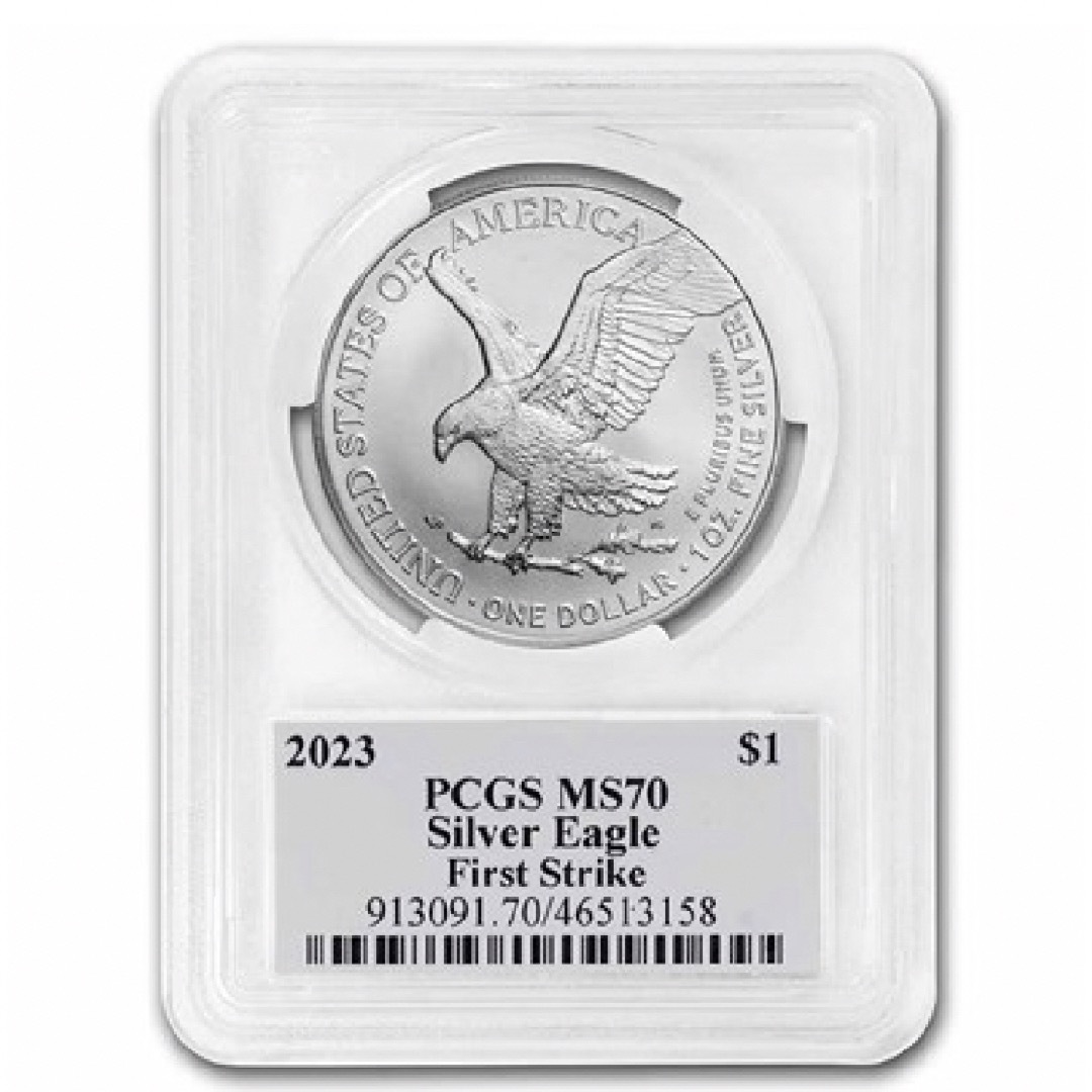 何でも揃う 2023年 PCGS MS-70 FIRST STRIKE イーグル銀貨 金属工芸