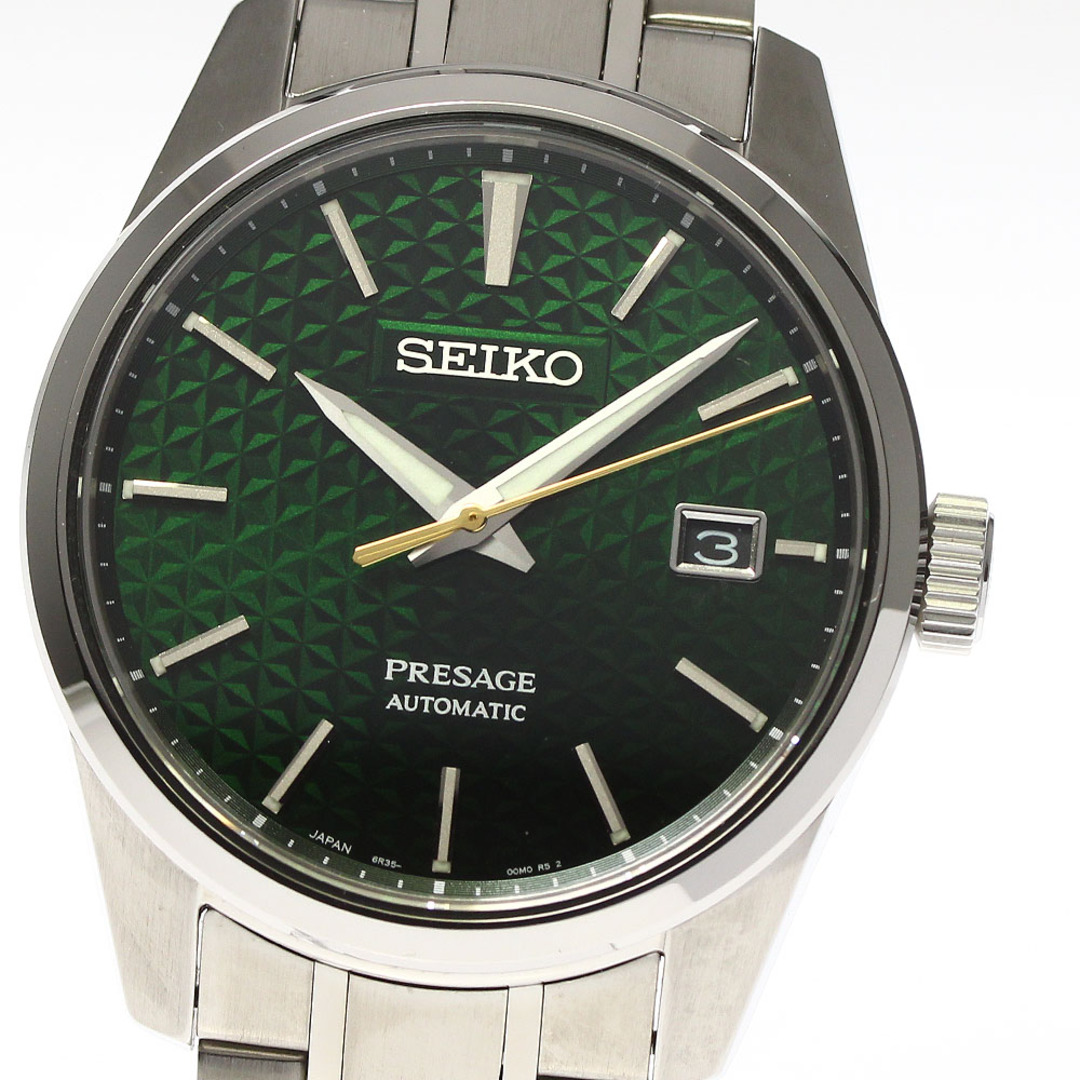 セイコー SEIKO SARX079 プレザージュ デイト 自動巻き メンズ 美品 箱・保証書付き_763108