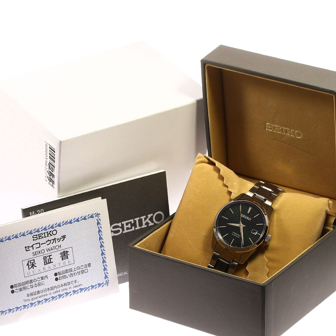 SEIKO PRESAGE 自動巻き 腕時計 デイト 箱付き メンズ