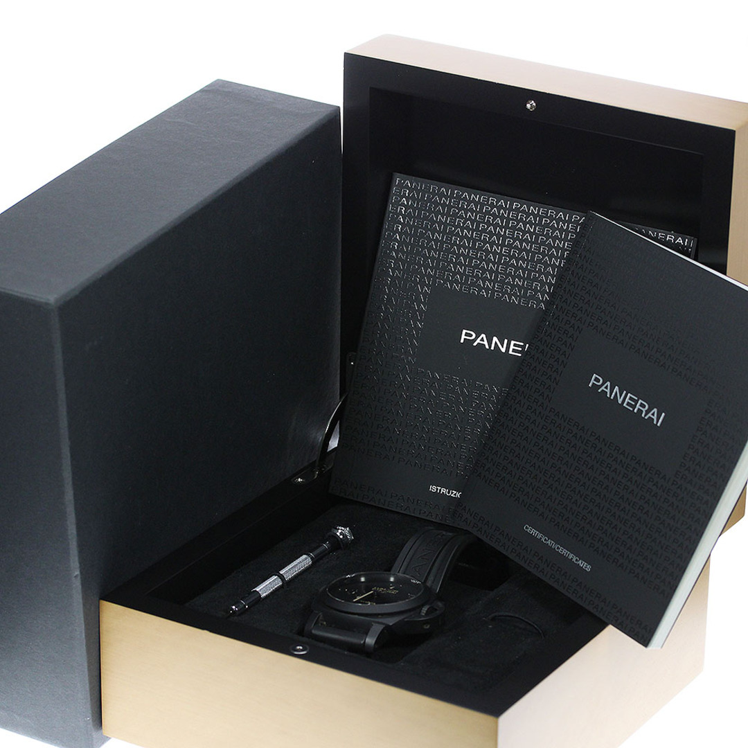 パネライ PANERAI PAM00441 ルミノール1950 チェラミカ GMT 自動巻き メンズ 良品 箱・保証書付き_764864