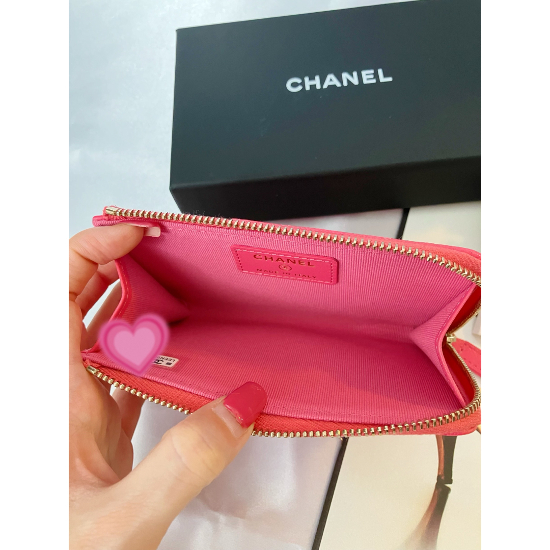 CHANEL♡ピンク フラグメントケース コインケース カードケース CHANEL♡ピンク フラグメントケース コインケース カードケース