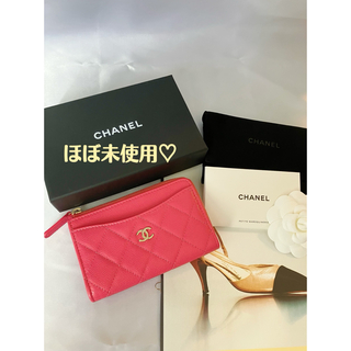シャネル(CHANEL)のCHANEL♡ピンク　フラグメントケース　コインケース　カードケース(財布)