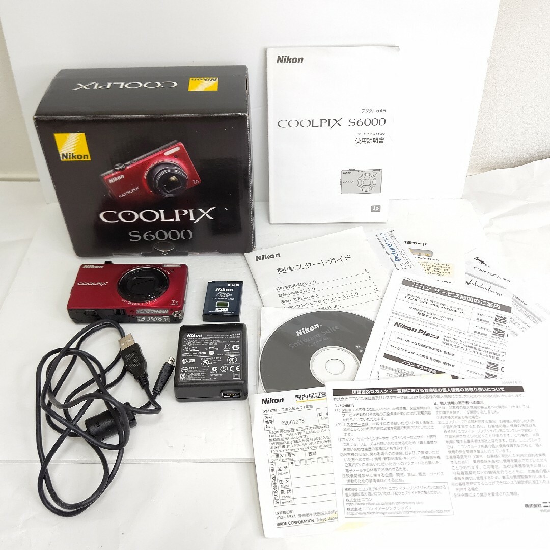 ニコン　クールピクス　s6000 美品　デジタルカメラ　NIKON　セット