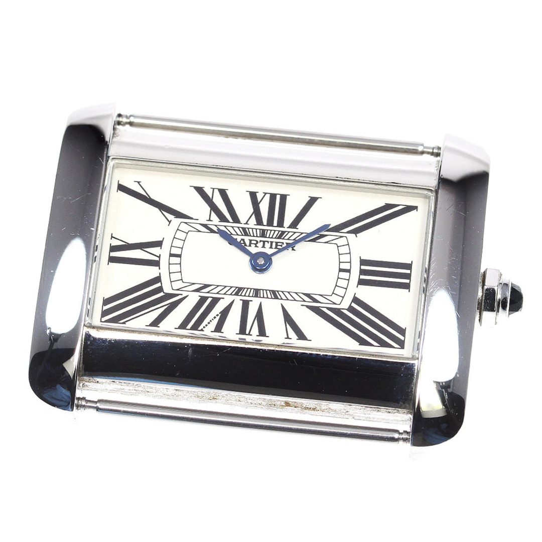 ベルト訳あり カルティエ CARTIER W6300655 タンクディバンLM クォーツ メンズ 箱・保証書付き_762775