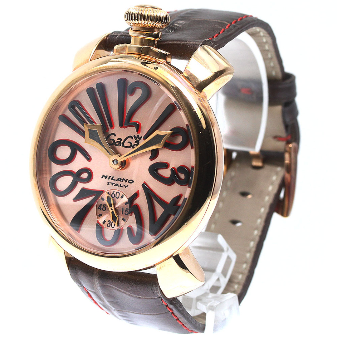 GaGa MILANO(ガガミラノ)のガガミラノ GaGa MILANO 5011.115 マヌアーレ48 スモールセコンド 手巻き メンズ 保証書付き_765560 メンズの時計(腕時計(アナログ))の商品写真