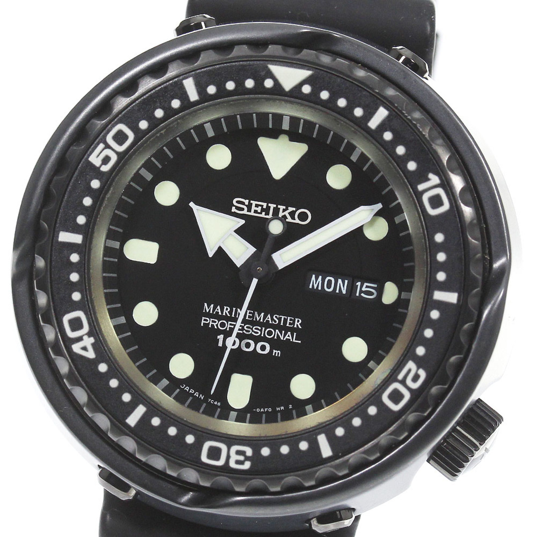 セイコー SEIKO 7C46-0AH0/SBBN025 プロスペックス マリーンマスター デイト クォーツ メンズ 良品 箱付き_765121