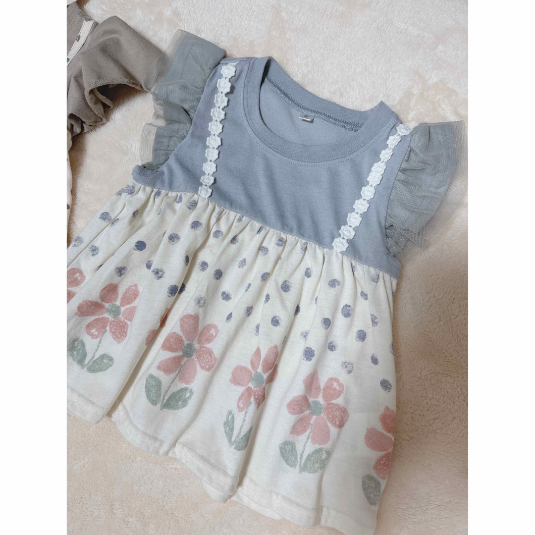 西松屋(ニシマツヤ)の女の子トップス　90  95 キッズ/ベビー/マタニティのキッズ服女の子用(90cm~)(Tシャツ/カットソー)の商品写真