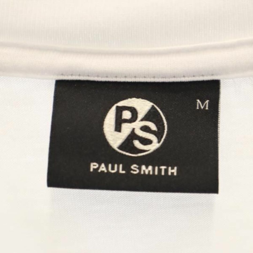 ポールスミス プリント 半袖 Tシャツ M ホワイト Paul Smith メンズ 【中古】 【230805】 メール便可