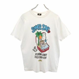 ポールスミス プリント 半袖 Tシャツ M ホワイト Paul Smith メンズ 【中古】 【230805】 メール便可