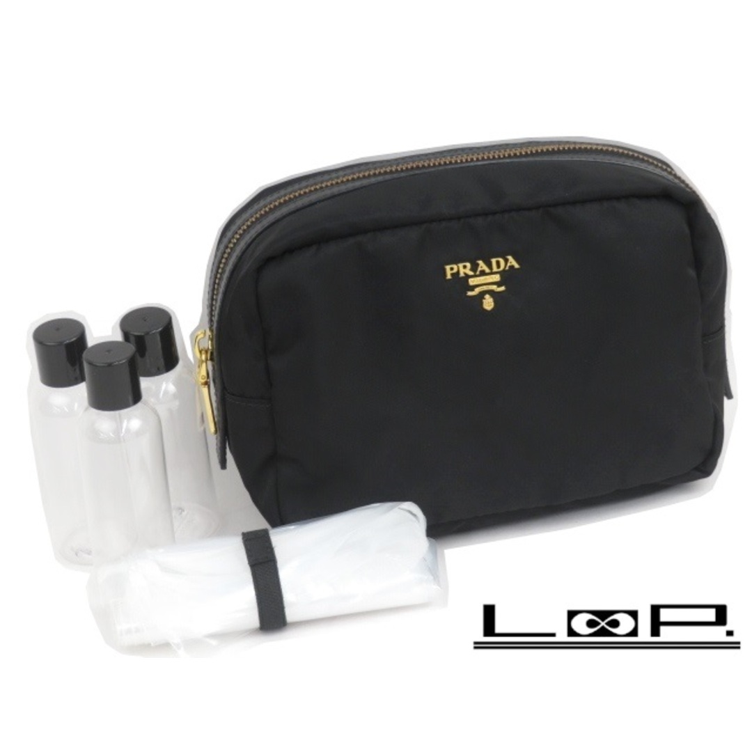 PRADA - □美品□ プラダ テスート トラベル ポーチ ブラック 2AR910