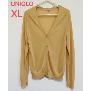 ユニクロ(UNIQLO)のユニクロ　カーディガン　ライトＶネックカーディガン　XL(カーディガン)