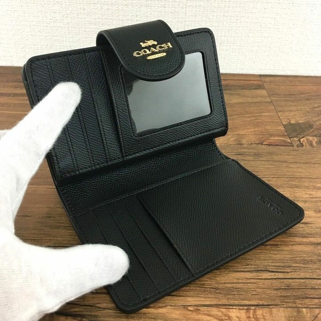 未使用品 COACH ミディアムウォレット ブラック 57