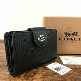 コーチ(COACH)の未使用品 COACH ミディアムウォレット ブラック 57(財布)