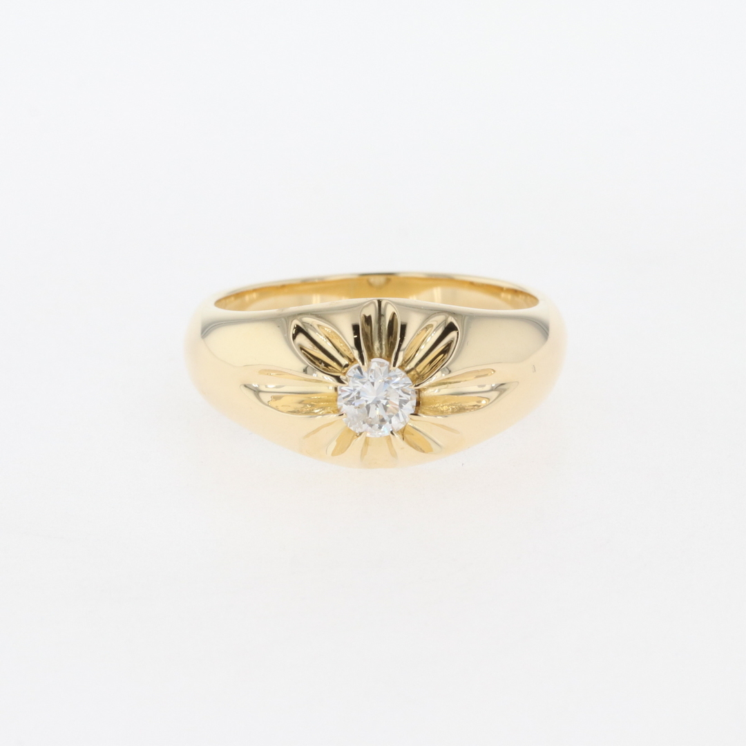 ダイヤモンド デザインリング 17号 YG - リング(指輪)