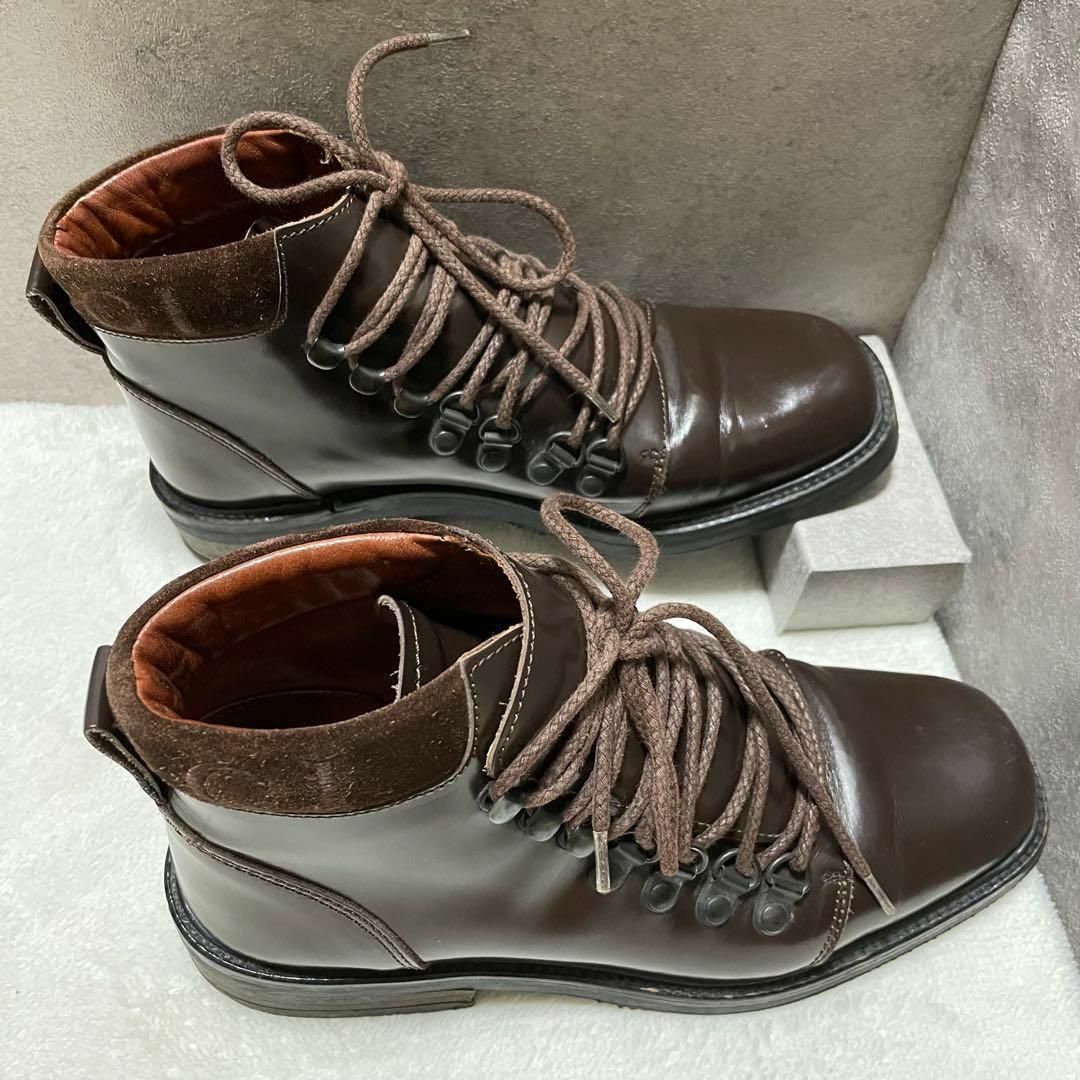 Gucci - 557 GUCCI ショートブーツ 革靴 ブラウン ロゴ 35Cの通販 by