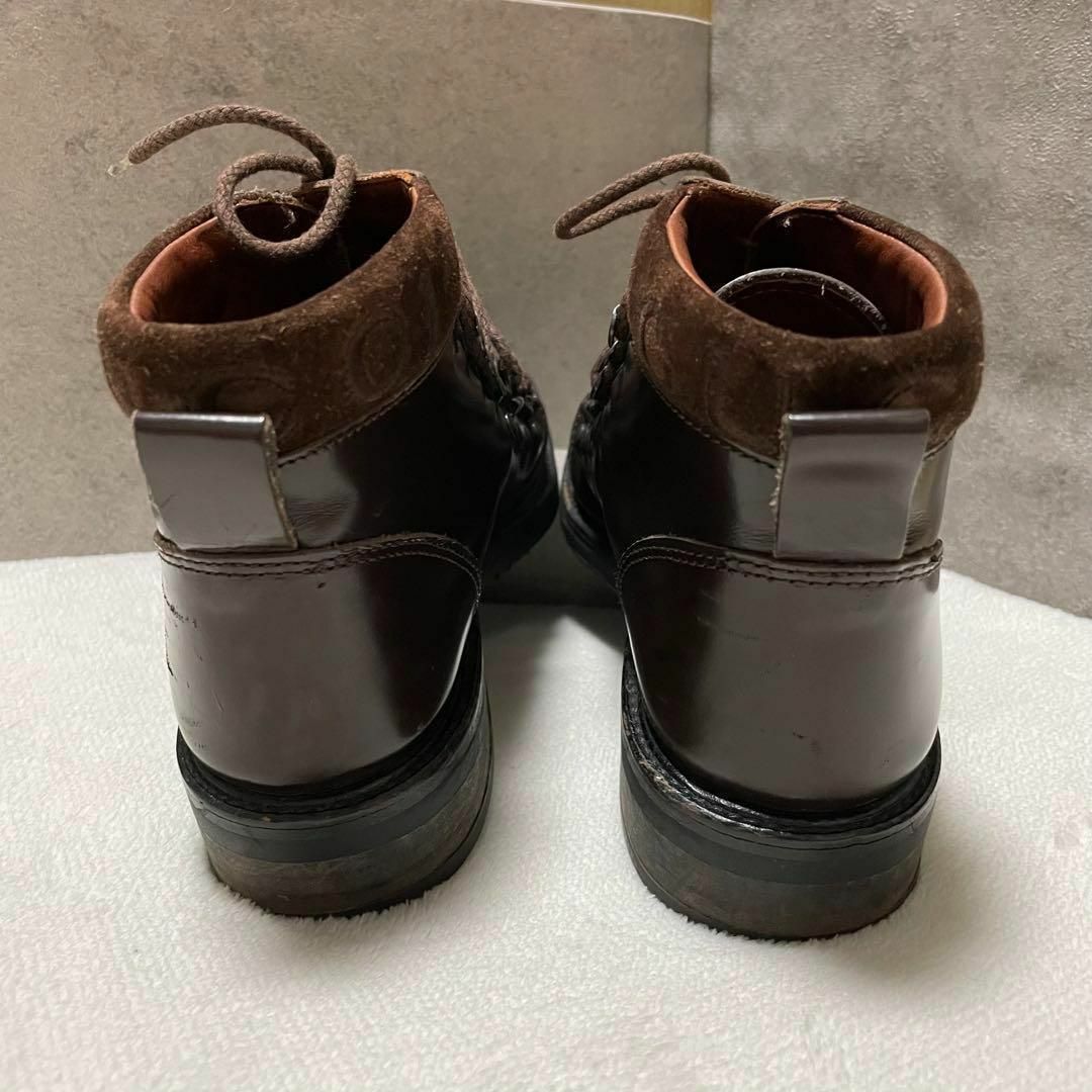 Gucci - 557 GUCCI ショートブーツ 革靴 ブラウン ロゴ 35Cの通販 by