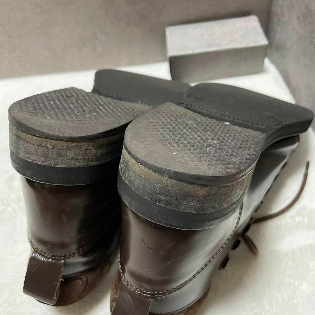 Gucci - 557 GUCCI ショートブーツ 革靴 ブラウン ロゴ 35Cの通販 by