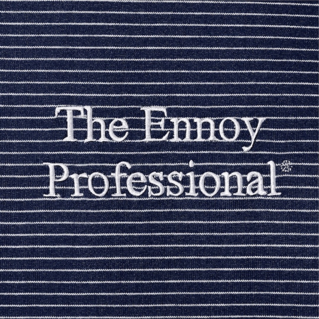 ennoy  S/S Boder T-Shirt (NAVY × WHITE) 1