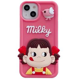 スマホカバー　ペコちゃん(iPhoneケース)
