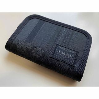 ポーター(PORTER)のPORTER/財布/VERVE/ユニセックス/日本製/総柄/吉田カバン/黒/良品(コインケース/小銭入れ)