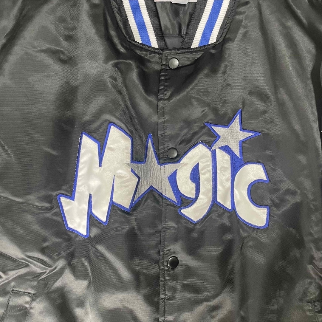 NBA majestic マジック　ブラック　ブルゾン　スタジャン　XXL 2