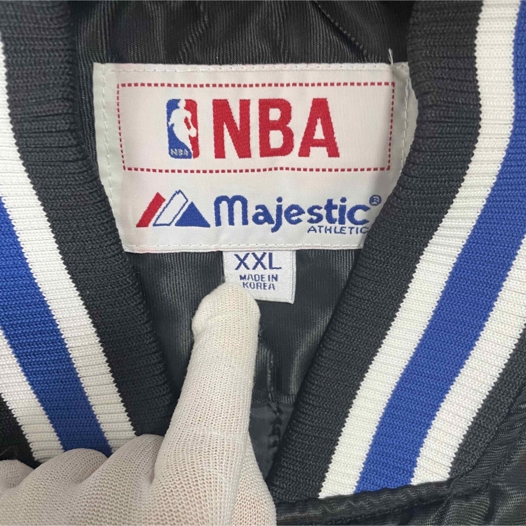 NBA majestic マジック ブラック ブルゾン スタジャン XXL-