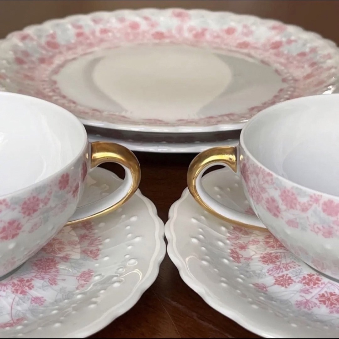美品】リモージュ(ジョルジュ・ボワイエ)☆リビエラローズ 美品】リモージュ(ジョルジュ・ボワイエ)☆リビエラローズ