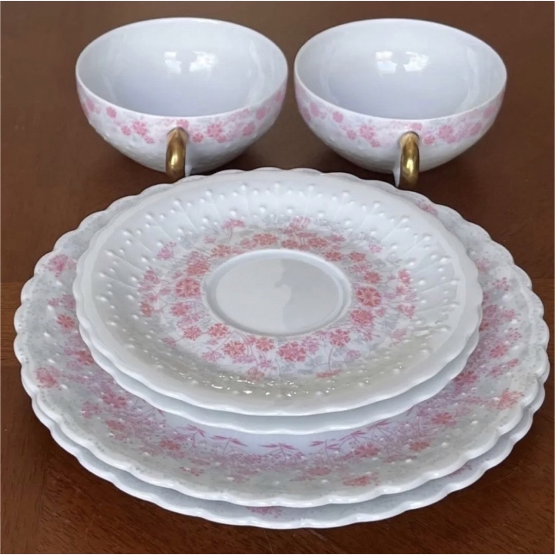 美品】リモージュ(ジョルジュ・ボワイエ)☆リビエラローズ 美品】リモージュ(ジョルジュ・ボワイエ)☆リビエラローズ