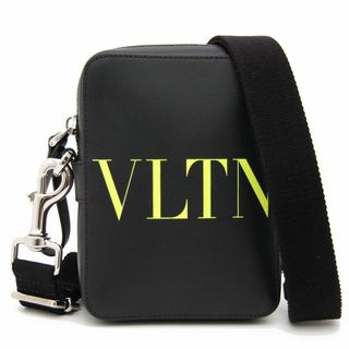 ヴァレンティノガラヴァーニ(valentino garavani)の美品 ヴァレンティノ ガラヴァーニ  VLTN ショルダーバッグ ブラック(ショルダーバッグ)