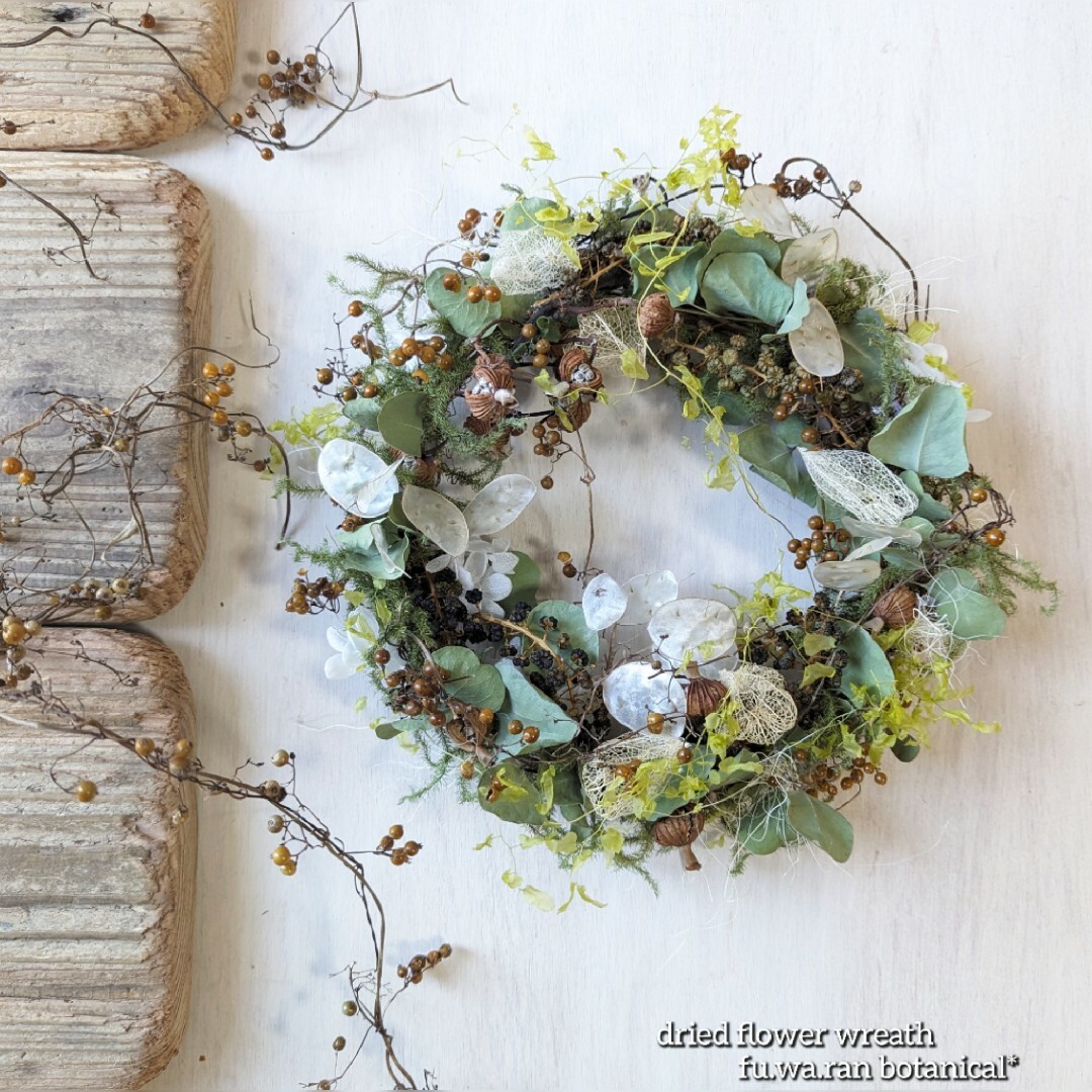 限定品〜Antique wreath〜 スモークツリーのアンティークハーフリース