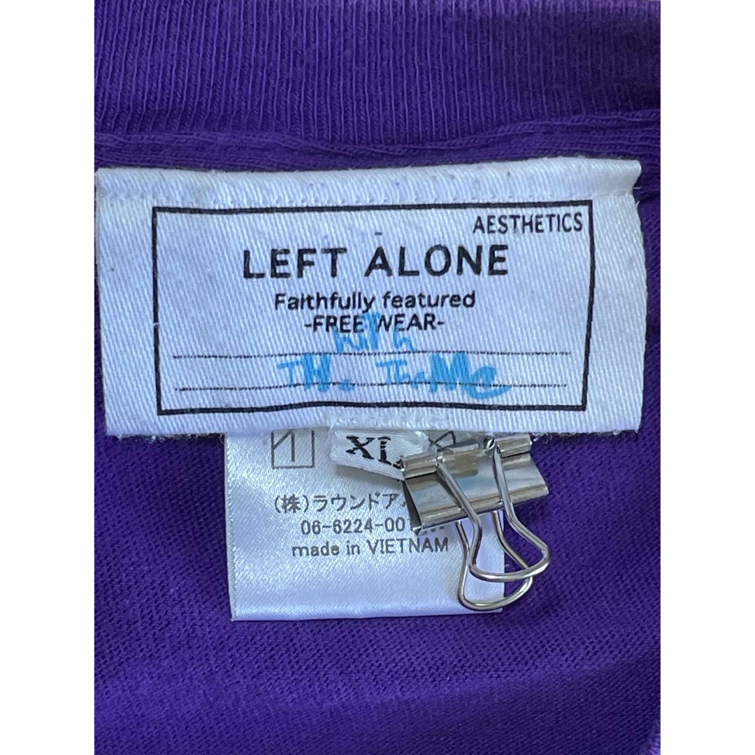 LEFT ALONE レフトアローン　刺繍&バックプリント半袖Tシャツ　XL メンズのトップス(Tシャツ/カットソー(半袖/袖なし))の商品写真