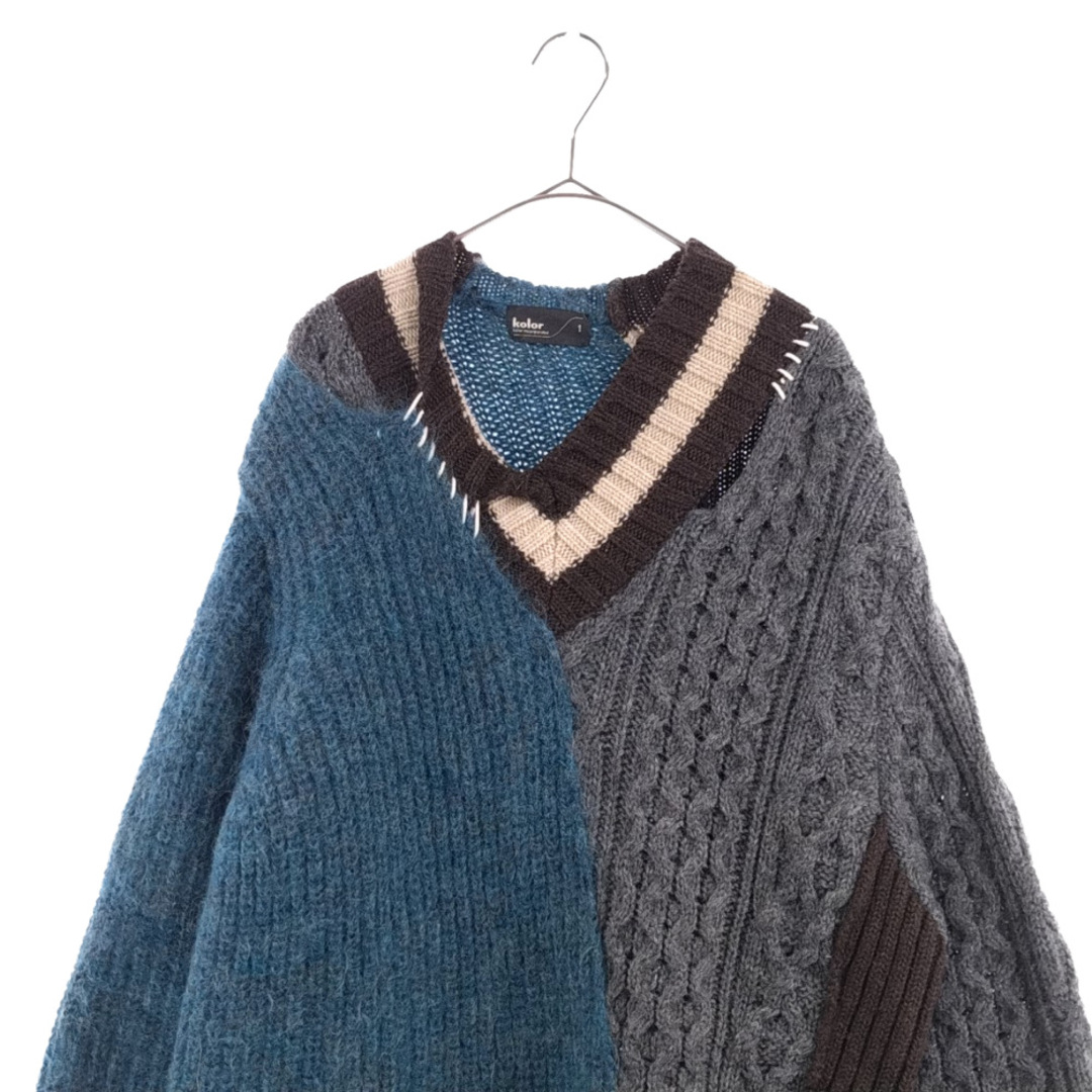 20AW CRAZY PATTERN KNIT Vニックニット