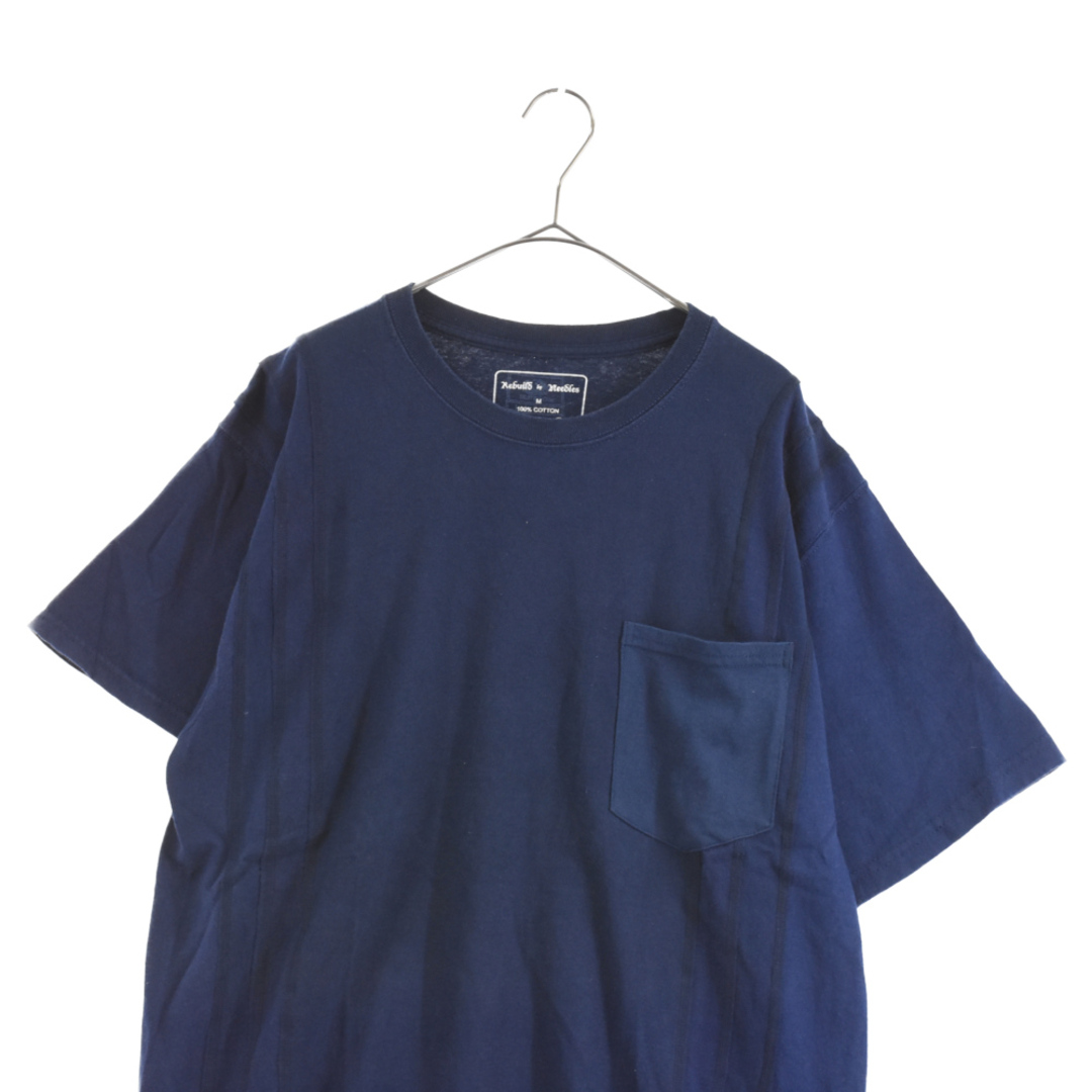 Rebuild by needles リビルドバイニードルス ND Rebild 7Cuts Solid S/S 再構築 ソリッド カットソー 半袖Tシャツ ネイビー