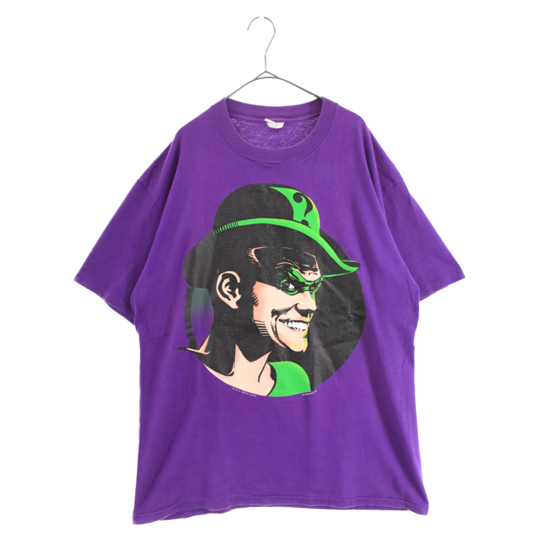 VINTAGE ヴィンテージ 90s Riddler リドラー アメコミ キャラクター 半袖Tシャツ カットソー パープル