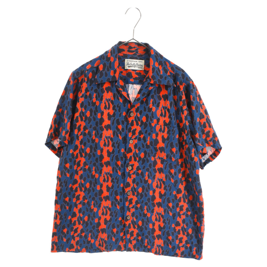 WACKO MARIA ワコマリア 21SS HAWAIIAN SHIRT S/S レオパード レーヨン オープンカラー 半袖 シャツ オレンジ/ブルー