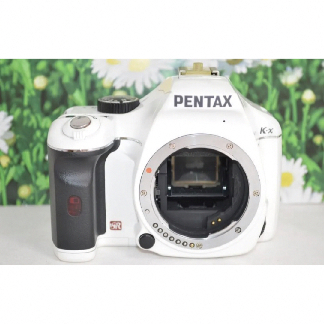 PENTAX(ペンタックス)の❤スマホ転送OK❤ ペンタックス K-x 一眼レフカメラ ホワイト スマホ/家電/カメラのカメラ(デジタル一眼)の商品写真