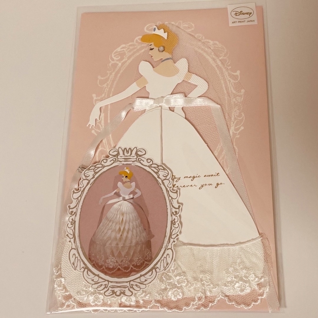 Disney(ディズニー)の新品未使用♡ウェディングドレス♡ディズニープリンセス♡レター♡セット♡ ハンドメイドの文具/ステーショナリー(カード/レター/ラッピング)の商品写真