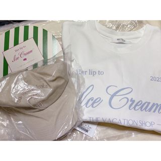 Her lip to - herlipto ice cream Tシャツ キャップ セットの通販 by