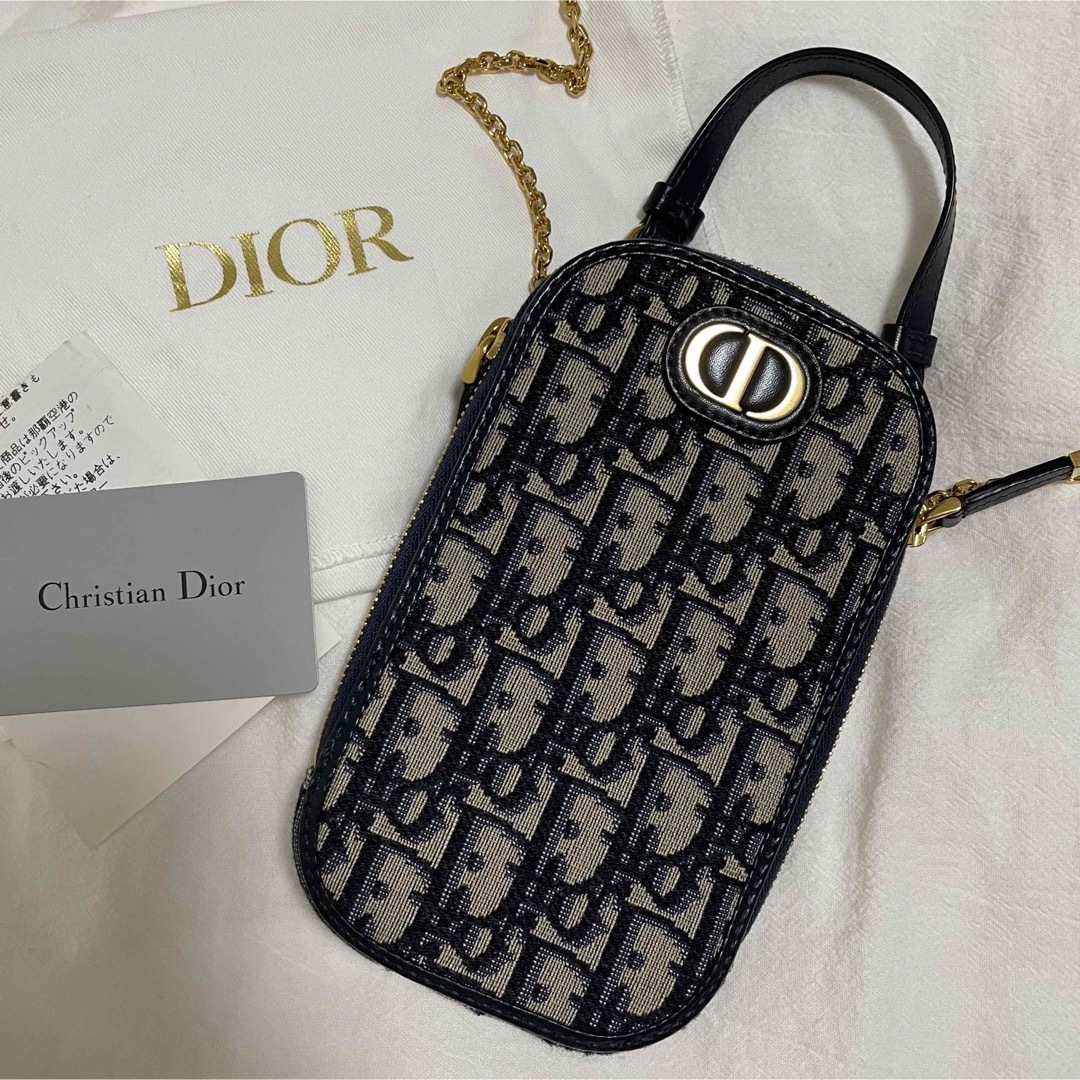 Christian Dior   DIOR  MONTAIGNE フォーンホルダー オブリーク