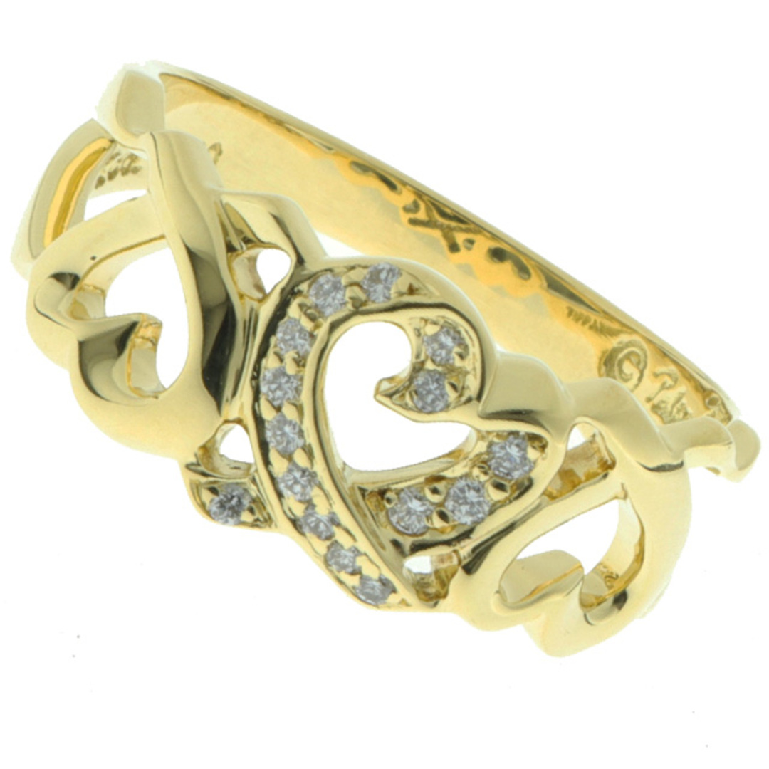 Tiffany & Co.(ティファニー)の （新品仕上げ済）ティファニー TIFFANY ラビングハート ダイヤ リング K18 YG イエローゴールド × ダイヤ 指輪 約11.5号 8864 レディースのアクセサリー(リング(指輪))の商品写真