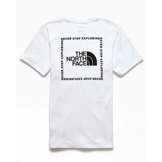 ザノースフェイス(THE NORTH FACE)の■THE NORTH FACE■スクエアグラフィックロゴ Tシャツ　白L(Tシャツ/カットソー(半袖/袖なし))