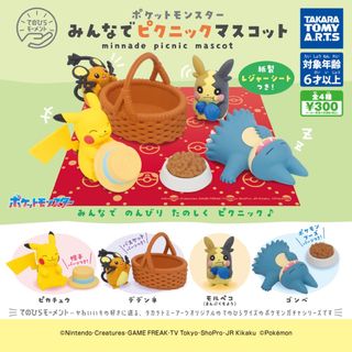 【新品/未使用】てのひらモーメント ポケモン みんなでピクニックマスコット 全4(その他)