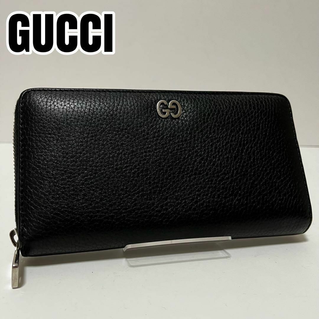 Gucci(グッチ)の専用　グッチ 長財布 ドリアン GGメタル ラウンドファスナー ブラック メンズのファッション小物(長財布)の商品写真