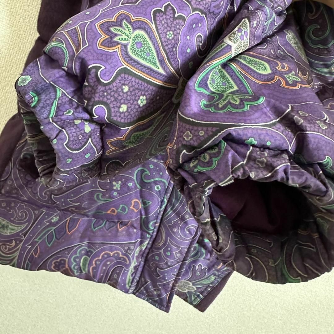 ETRO - 美品☆総ペイズリー☆エトロ ダウンジャケット ファー フード