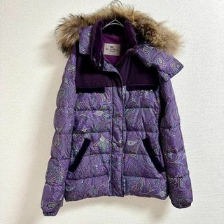 ETRO - 美品☆総ペイズリー☆エトロ ダウンジャケット ファー フード ...